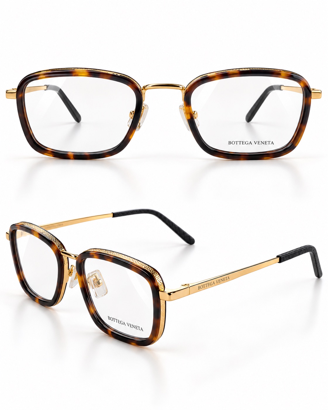 Montura BOTTEGA VENETA 0001 color CAREY DORADO