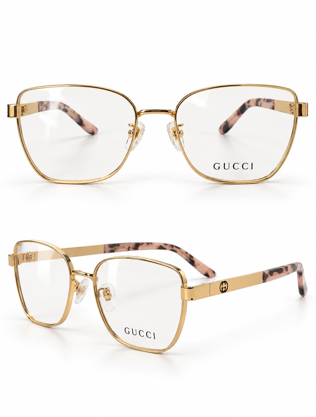 Montura GUCCI 0001 color DORADO CAREY